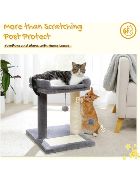 Poste Rascador para Gatos PAWZ Road con Percha y Juguetes Poste Rascador para Gatos PAWZ Road con Percha y Juguetes