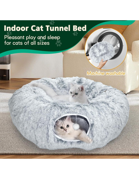 Túnel Interactivo para Gatos VIVOYAN XL con Alfombrilla Gruesa Túnel Interactivo para Gatos VIVOYAN XL con Alfombrilla Gruesa