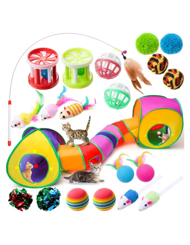 Set de Juguetes para Gatos VercanMonth 21 Piezas Interactivos