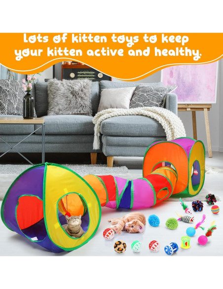 Set de Juguetes para Gatos VercanMonth 21 Piezas Interactivos Set de Juguetes para Gatos VercanMonth 21 Piezas Interactivos