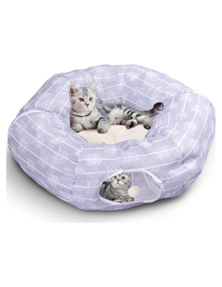 Cama Túnel para Gatos Nobleza, Plegable y Lavable, 30.96x28.83cm Cama Túnel para Gatos Nobleza, Plegable y Lavable, 30.96x28.83cm