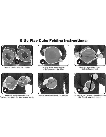 Cubo de Gato Pop Up Kitty City Safari Jungle 39x39x61cm Cubo de Gato Pop Up Kitty City Safari Jungle 39x39x61cm