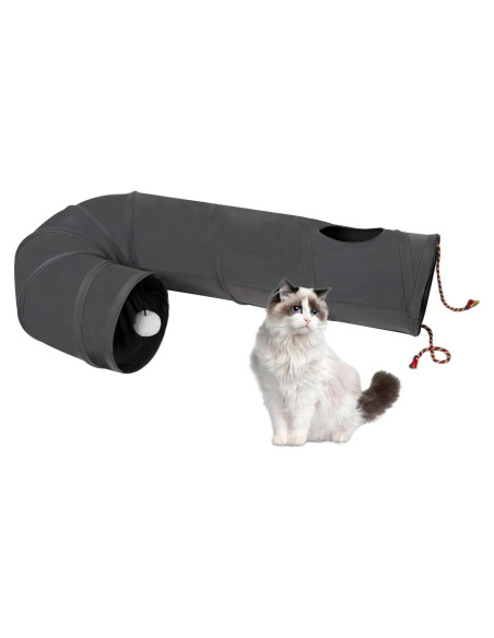 Túnel para Gatos PAOPO DG-Jtunnel 25x17.8cm Gris Oscuro Túnel para Gatos PAOPO DG-Jtunnel 25x17.8cm Gris Oscuro
