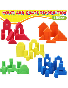 Bloques de Construcción de Espuma EVA Libima 184 Piezas 2