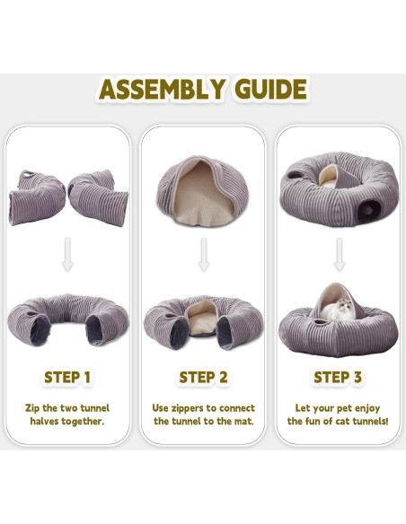 Cama Túnel Grande para Gatos WINDRACING 95 cm Gris Cama Túnel Grande para Gatos WINDRACING 95 cm Gris