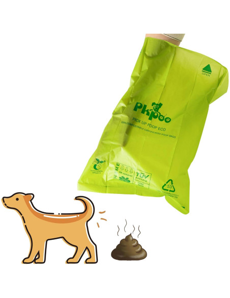 Bolsas de Basura Compostables Pkpoo 240 Cuentas 33x23 cm Bolsas de Basura Compostables Pkpoo 240 Cuentas 33x23 cm