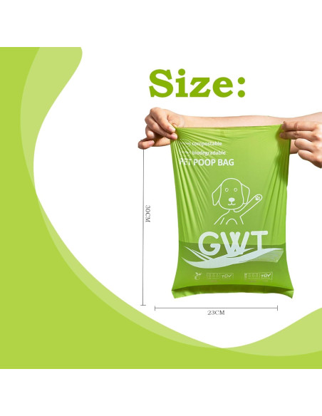 Bolsas de Poop para Perros GWT 270 Unidades Biodegradables Bolsas de Poop para Perros GWT 270 Unidades Biodegradables