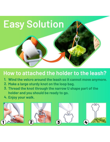 Bolsas Biodegradables para Perros A4DOG - 540 Cuentas Resistentes