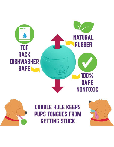 Pelotas para Perros Chew King - Caucho Natural 6.35 cm