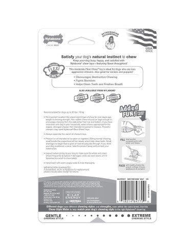 Juguete Flexi Chew Nylabone para Perros Mediano Sabor Pollo