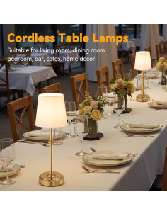 Lámpara de Mesa LED Inalámbrica KOZEOTA BTL001 4000mAh Bronce 2