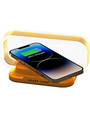 Lámpara de Mesa Táctil iInnovate con Cargador Inalámbrico 15W
