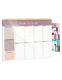 Planificador Semanal Thboxes Lila 21.6x27.9cm 52 Hojas