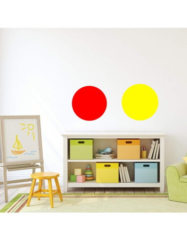 Círculos de Borrado en Seco Yoklili 16 Piezas 28 cm 8 Colores