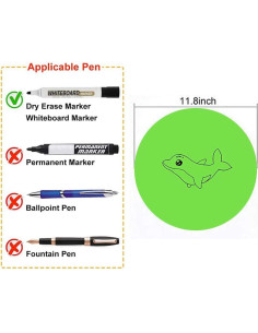 Puntos de Borrado en Seco Senbos - 8 Colores, 30 cm, Vinilo 2