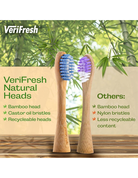 Cabezas de Repuesto Cepillo de Dientes Bambú VeriFresh - 4 Unidades Cabezas de Repuesto Cepillo de Dientes Bambú VeriFresh - 4 Unidades