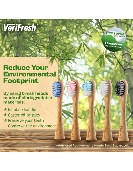 Cabezas de Repuesto Cepillo de Dientes Bambú VeriFresh - 4 Unidades Cabezas de Repuesto Cepillo de Dientes Bambú VeriFresh - 4 Unidades