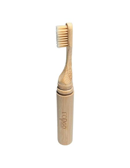 Cepillo de Dientes de Bambú EcoGoTravel Desmontable 12.7 cm Cepillo de Dientes de Bambú EcoGoTravel Desmontable 12.7 cm