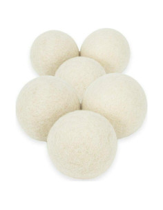 Bolas de Secado de Lana Mili Felt - 6 Unidades Ecológicas 100% Lana