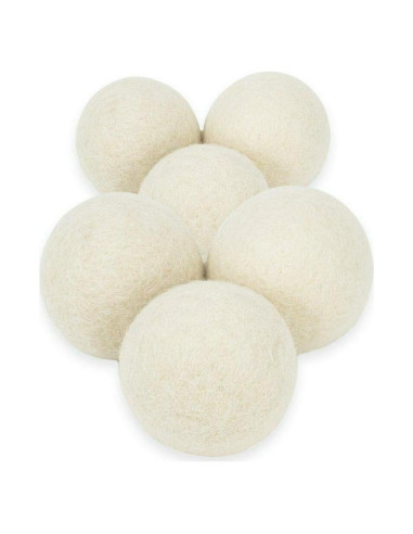 Bolas de Secado de Lana Mili Felt - 6 Unidades Ecológicas 100% Lana
