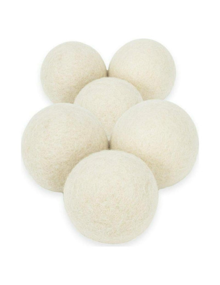 Bolas de Secado de Lana Mili Felt - 6 Unidades Ecológicas 100% Lana Bolas de Secado de Lana Mili Felt - 6 Unidades Ecológicas 100% Lana
