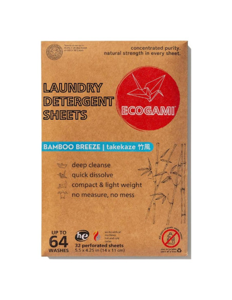 Hojas de Detergente Ecogami - 32 Hojas Biodegradables Hojas de Detergente Ecogami - 32 Hojas Biodegradables