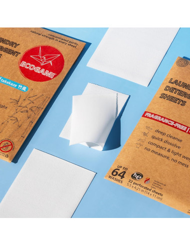 Hojas de Detergente Ecogami - 32 Hojas Biodegradables