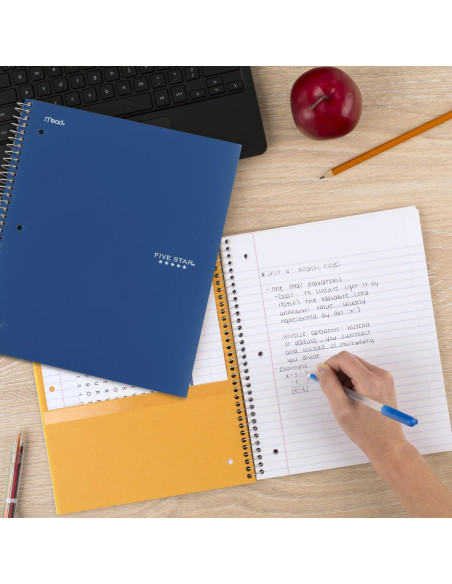 Cuaderno Espiral Five Star 1 Materia 100 Hojas Azul Rojo Cuaderno Espiral Five Star 1 Materia 100 Hojas Azul Rojo