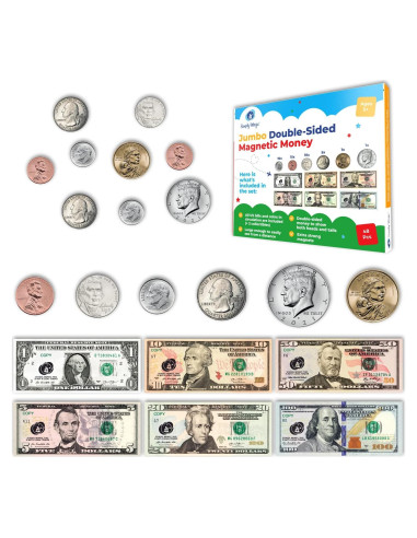 Juego de Dinero Magnético Doble Cara Simply Magic 48 Piezas