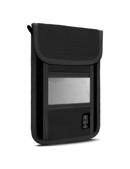 Billetera de Cuello de Viaje Maiiu con Bloqueo RFID - PVC Negro Billetera de Cuello de Viaje Maiiu con Bloqueo RFID - PVC Negro