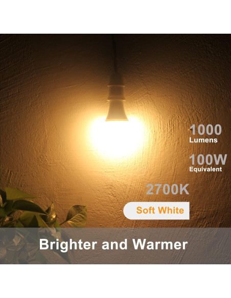 Bombillas LED Qualilux A19 12W 1000 Lúmenes Paquete de 2 Bombillas LED Qualilux A19 12W 1000 Lúmenes Paquete de 2
