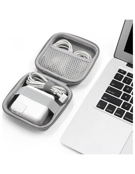 Funda Organizador de Cargador para MacBook HOMEGYMFREE Gris Funda Organizador de Cargador para MacBook HOMEGYMFREE Gris