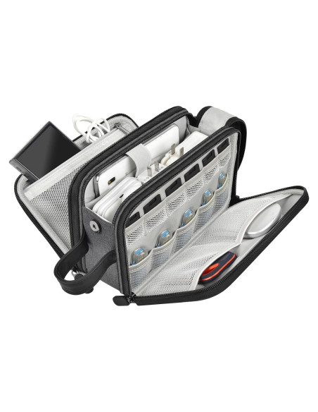 Estuche Organizador de Cables SAIKA 21.1x10.2x13.2cm Negro Estuche Organizador de Cables SAIKA 21.1x10.2x13.2cm Negro