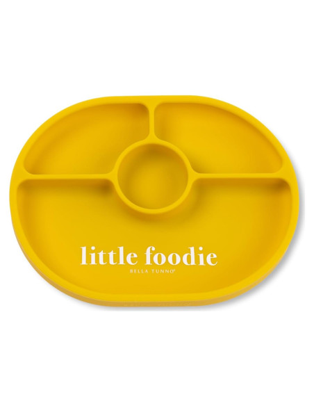 Plato de Succión Bella Tunno Pequeño Gourmet Silicona 4 Compartimentos Plato de Succión Bella Tunno Pequeño Gourmet Silicona 4 Compartimentos