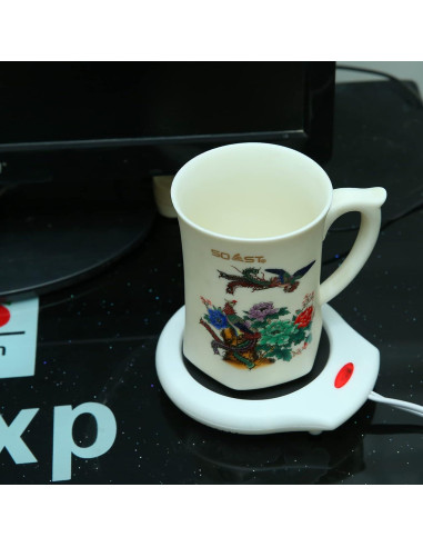 Calentador de Tazas Eléctrico Multifuncional CFW001 - Blanco y Negro