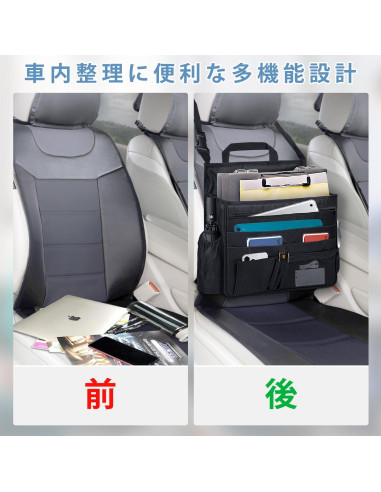 Organizador de Asiento de Coche BOHEMIABY con 10 Bolsillos