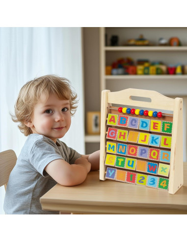Reloj de Aprendizaje Montessori Woodenfun para Niños 1-3 Años