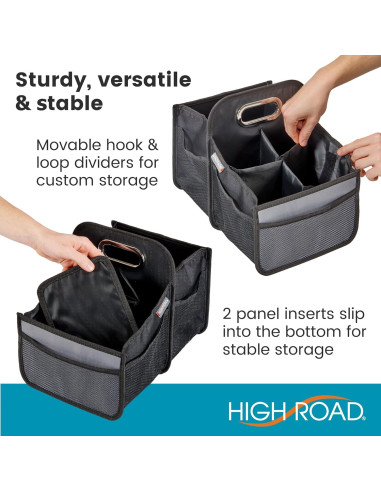 Caddy Organizador de Asiento Carro High Road Negro 34x25cm