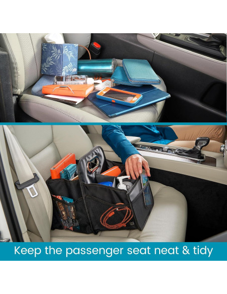 Caddy Organizador de Asiento Carro High Road Negro 34x25cm Caddy Organizador de Asiento Carro High Road Negro 34x25cm