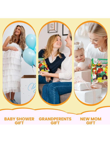 Libro de Tela para Bebés Tinselhome 0-3 Años Suave y Seguro