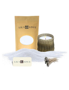 Kit de Fabricación de Velas LILY LADUE 0.45kg con Tazón de Vidrio