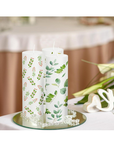 Kit de Pintura de Velas DIY MTLEE 84 Piezas con 12 Velas Blancas y 60 Tealight