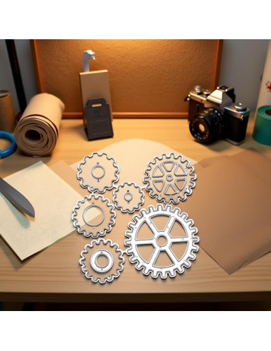 Troqueles de Corte Steampunk Fansoftiks para Scrapbooking