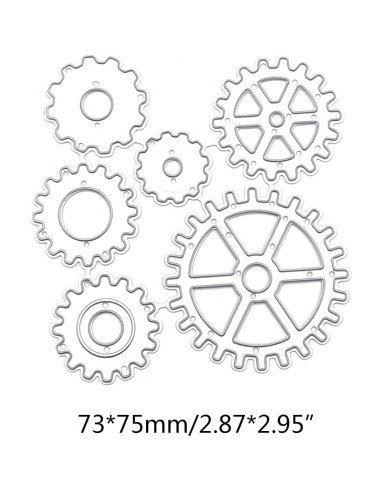 Troqueles de Corte Steampunk Fansoftiks para Scrapbooking