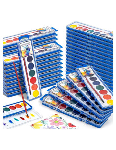 Set de Pintura Acuarela Duchong 72 Cuentas 8 Colores Lavables