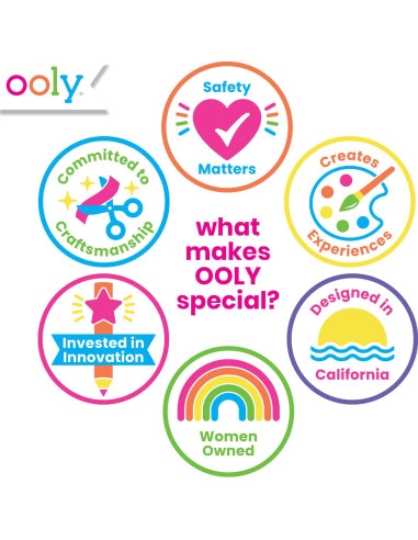 Set de Acuarelas Lavables Ooly Lil con 36 Colores y Pincel