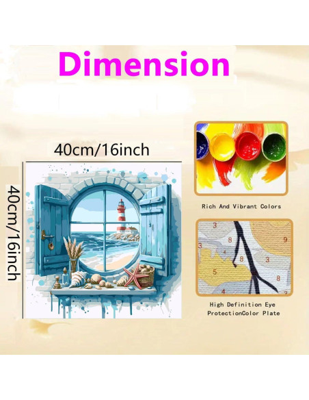 Kit de Pintura por Números GEMFAMILY 40.64x40.64 cm Acrílica Kit de Pintura por Números GEMFAMILY 40.64x40.64 cm Acrílica