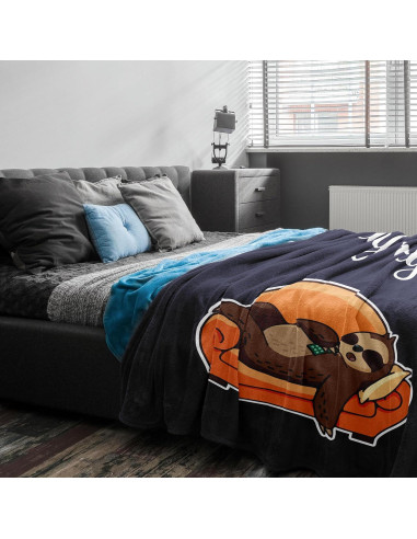 Manta JUCIPAY 152x127 cm con Diseño de Perezoso - Regalo Ideal
