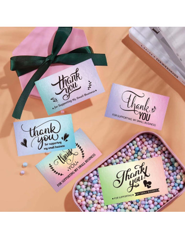 Set de 620 Stickers y Tarjetas de Agradecimiento Lollutdotu