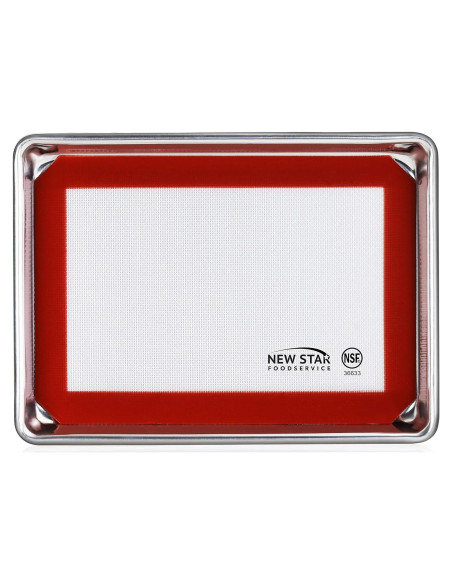Juego Bandeja de Horno Aluminio New Star 33x23 cm con Tapete Silicona Juego Bandeja de Horno Aluminio New Star 33x23 cm con Tapete Silicona